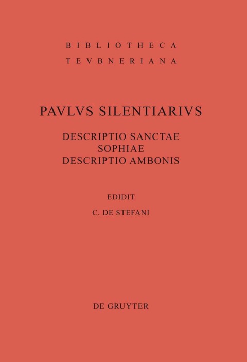 Cover image for book Descriptio Sanctae Sophiae. Descriptio Ambonis