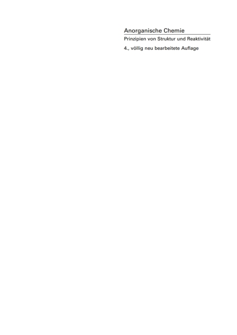 Cover image for book Anorganische Chemie