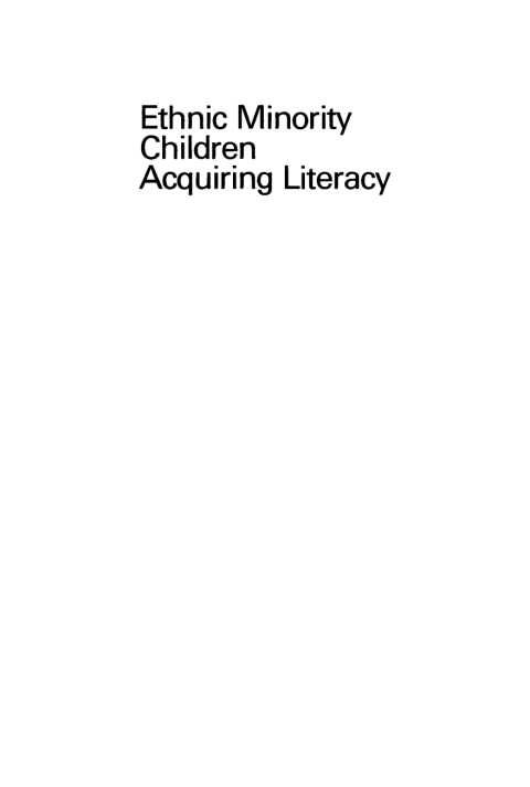 Ethnic Minority Children Acquiring Literacy 