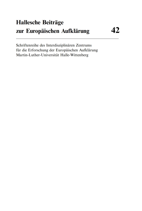 Cover image for book Die Erzeugung des ‘ganzen Menschen’