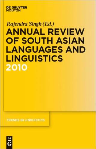 Annual Review of South Asian Languages and Linguistics