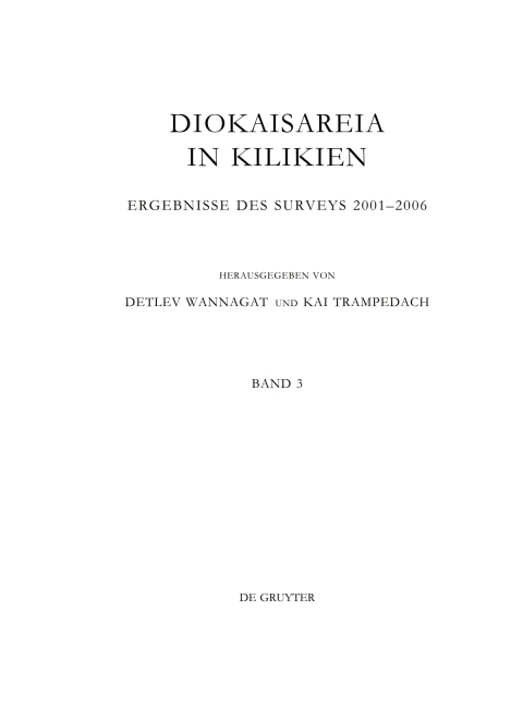 Cover image for book Die Nekropolen von Diokaisareia