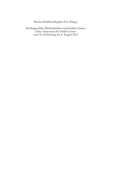 Cover image for book Rechtsgeschäft, Methodenlehre und darüber hinaus