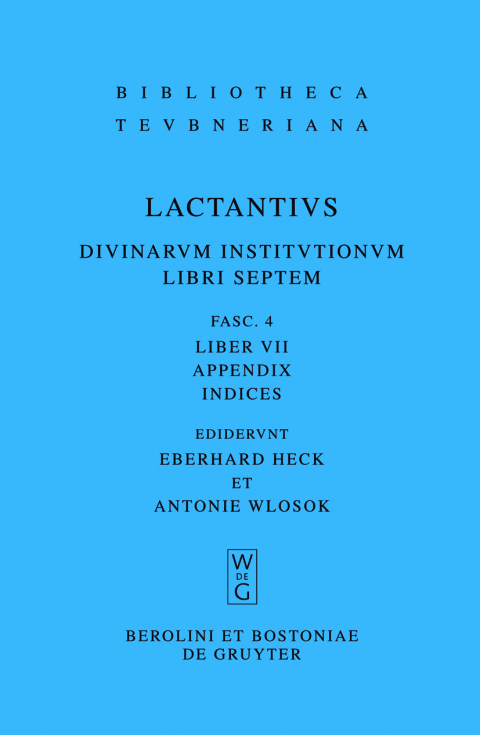 Cover image for book Liber VII