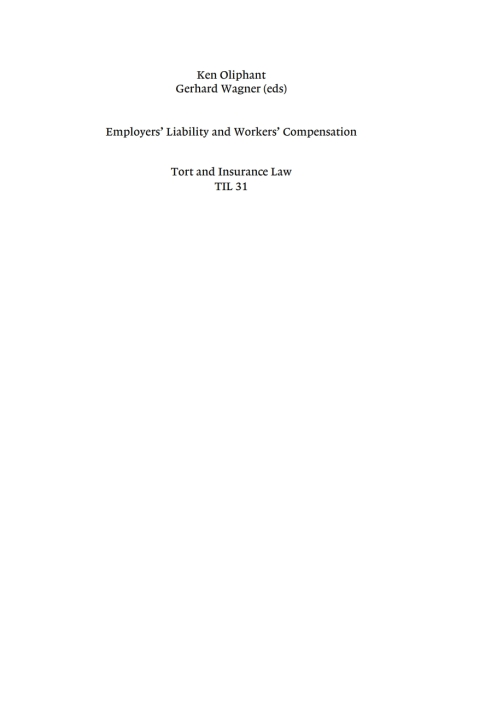 Cover image for book Employers' Liability and Workers' Compensation