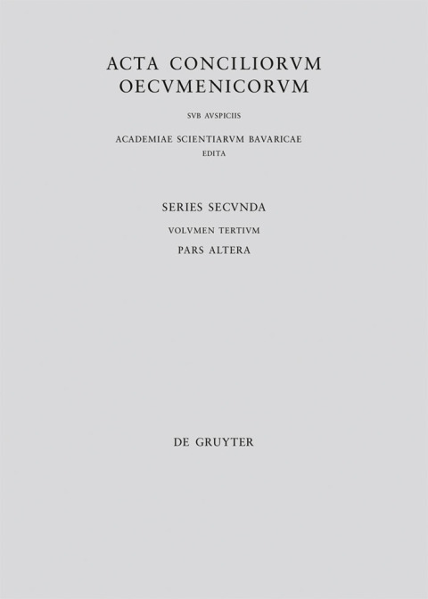 Cover image for book Concilii Actiones IV-V