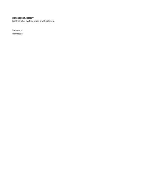 Cover image for book Nematoda
