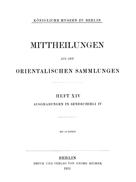 Cover image for book Ausgrabungen in Sendschirli. IV