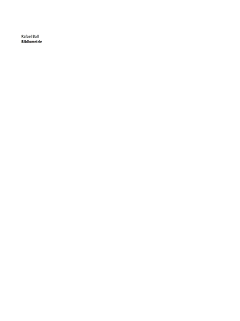 Cover image for book Bibliometrie