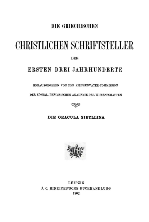 Cover image for book Die Oracula Sibyllina