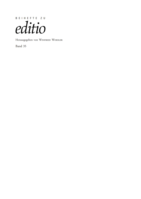 Cover image for book Medienwandel / Medienwechsel in der Editionswissenschaft