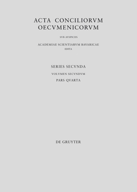 Cover image for book Concilium Constantinopolitanum a. 691/2 in Trullo habitum