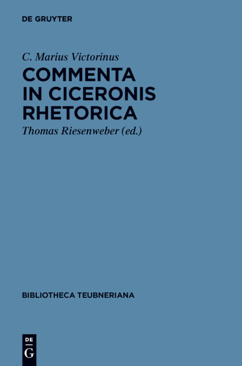 Cover image for book Commenta in Ciceronis Rhetorica