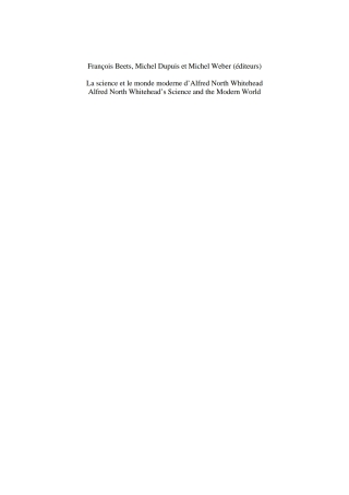 La science et le monde moderne d'Alfred North Whitehead?