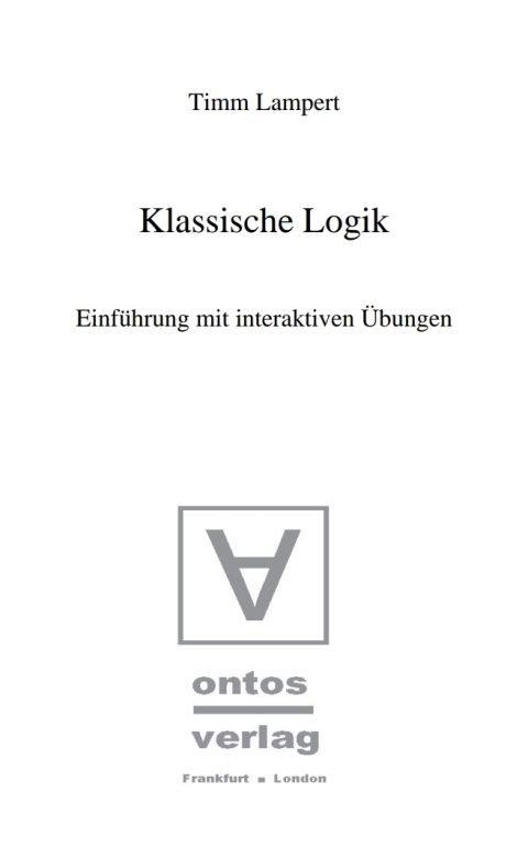 Cover image for book Klassische Logik