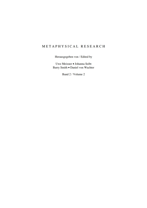 Cover image for book Ontologie, Wahrheit und Kausalität
