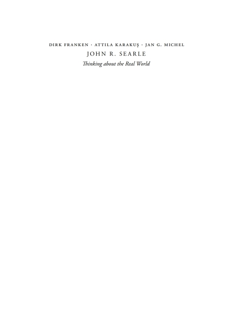 Cover image for book John R. Searle