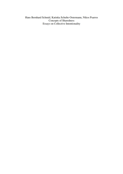 Cover image for book Concepts of Sharedness