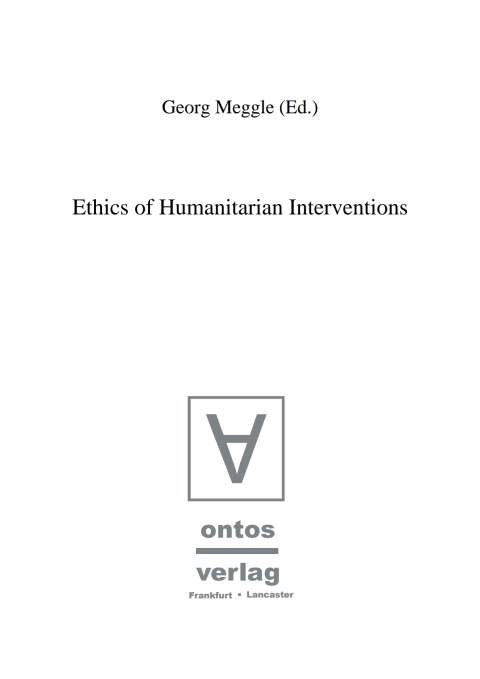 Cover image for book Ethics of Humanitarian Interventions