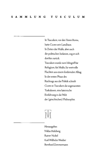 Über die Wahrsagung / De divinatione