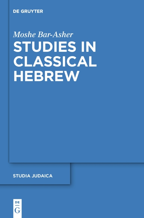 Cover image for book Studies in Classical Hebrew