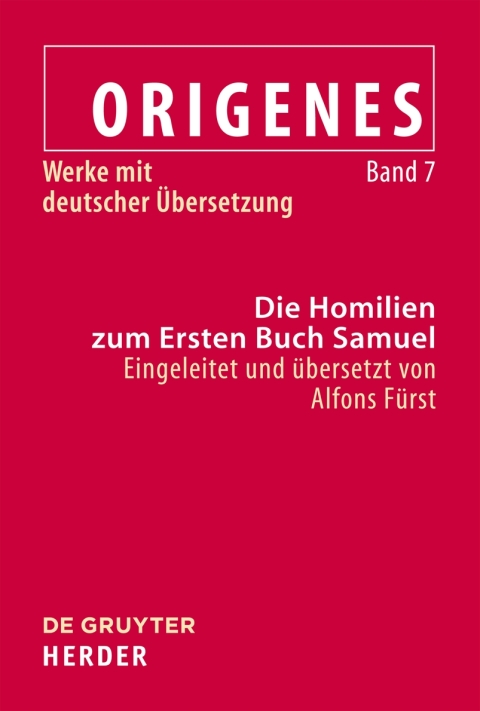Cover image for book Die Homilien zum Ersten Buch Samuel