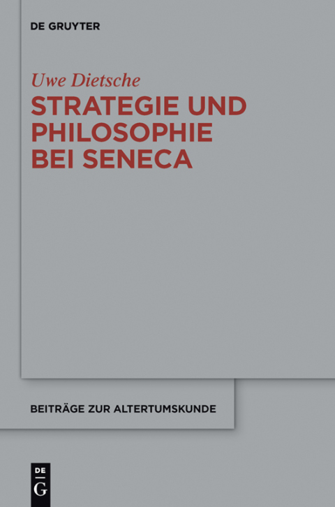 Cover image for book Strategie und Philosophie bei Seneca