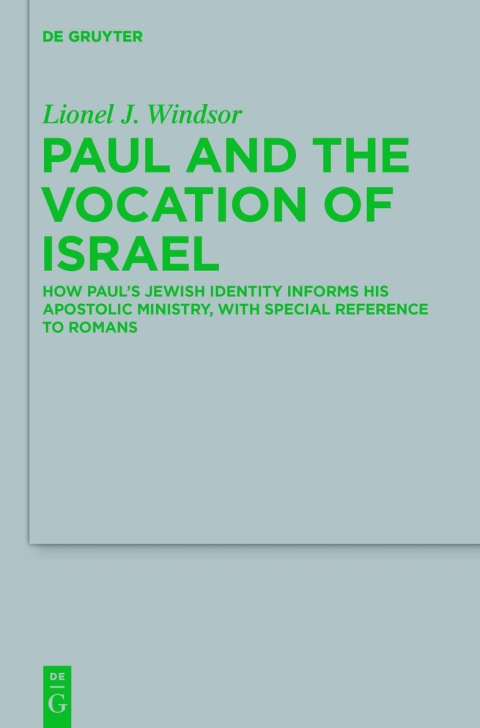 Cover image for book Paul and the Vocation of Israel