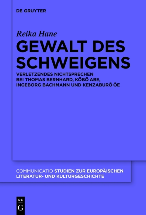 Cover image for book Gewalt des Schweigens