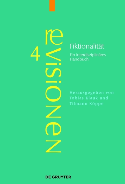 Cover image for book Fiktionalität