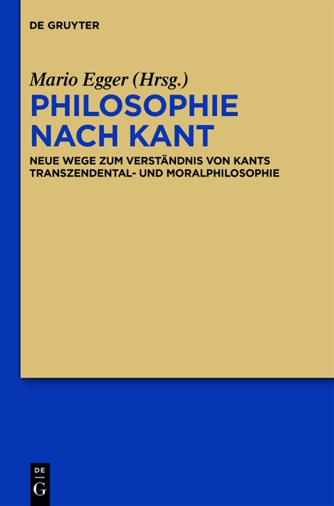 Cover image for book Philosophie nach Kant