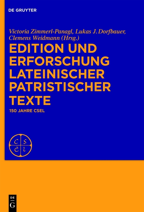 Cover image for book Edition und Erforschung lateinischer patristischer Texte