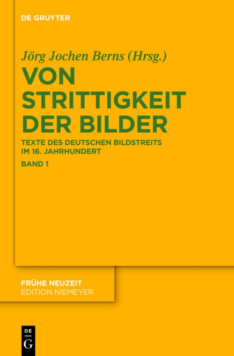 Cover image for book Von Strittigkeit der Bilder