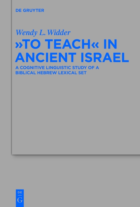 Cover image for book "To Teach" in Ancient Israel