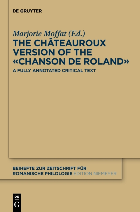 Cover image for book The Châteauroux Version of the «Chanson de Roland»