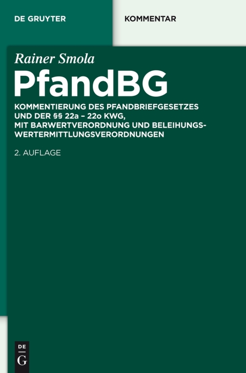 Cover image for book Pfandbriefgesetz