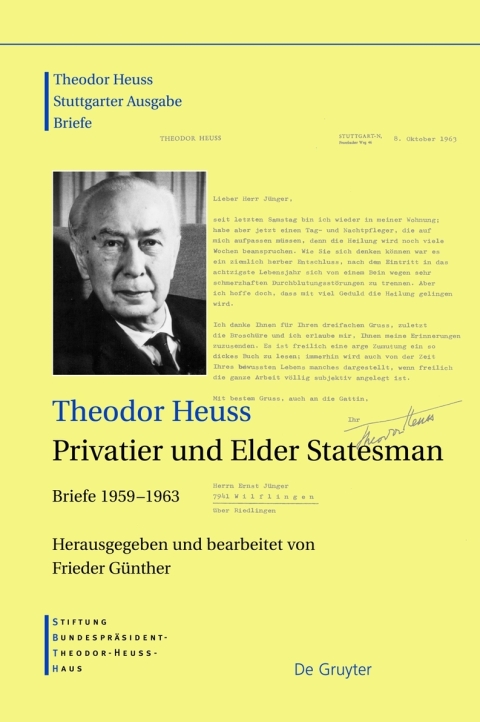 Cover image for book Theodor Heuss, Privatier und Elder Statesman