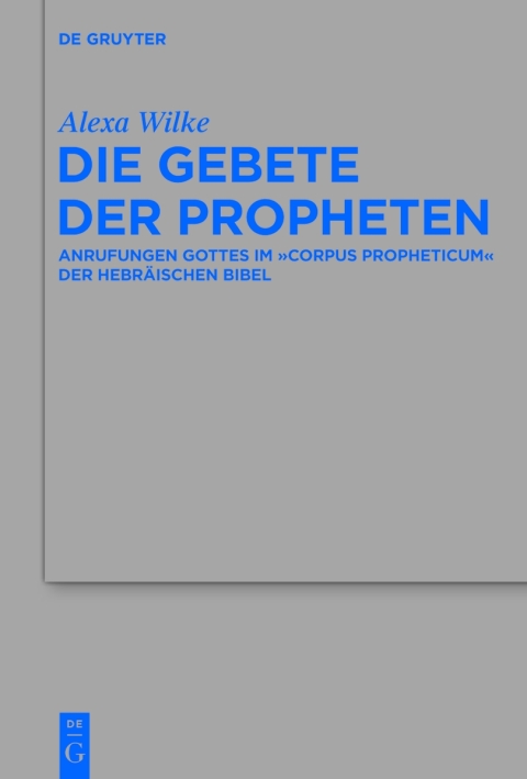 Cover image for book Die Gebete der Propheten