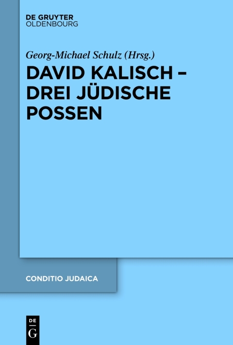 Cover image for book David Kalisch – drei jüdische Possen