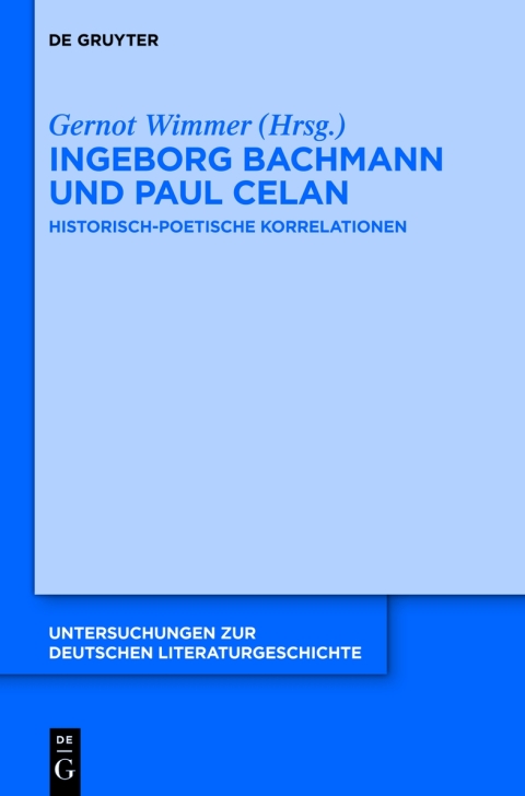 Cover image for book Ingeborg Bachmann und Paul Celan
