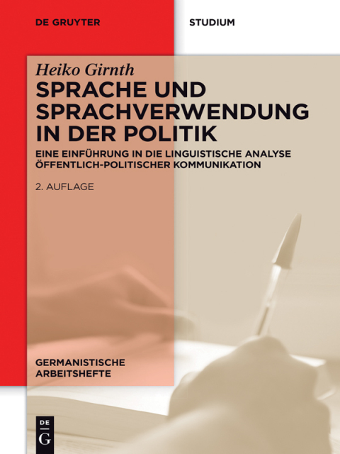 Cover image for book Sprache und Sprachverwendung in der Politik