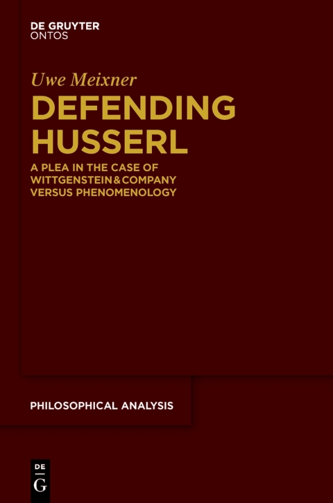 Cover image for book Defending Husserl