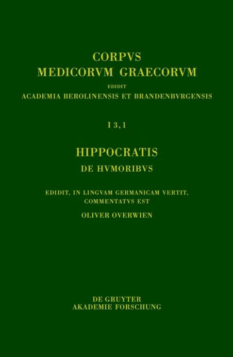 Cover image for book Hippocratis De humoribus