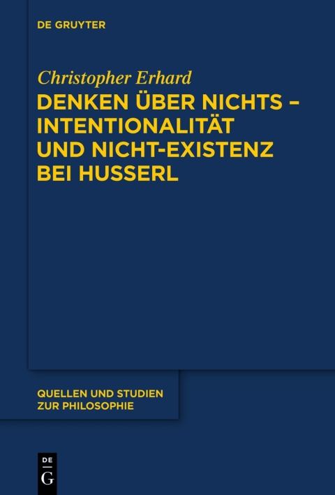 Cover image for book Denken über nichts - Intentionalität und Nicht-Existenz bei Husserl