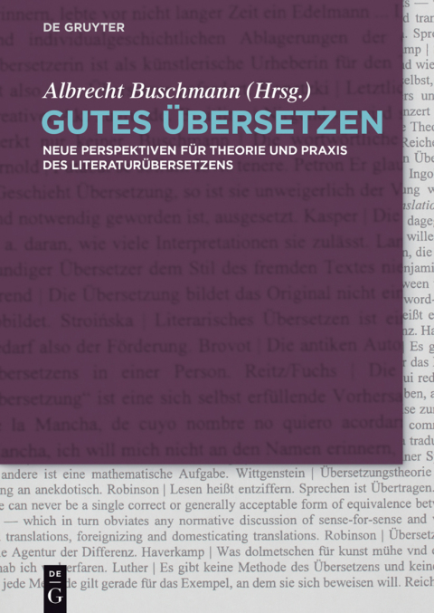 Cover image for book Gutes Übersetzen