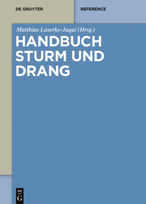 Cover image for book Handbuch Sturm und Drang