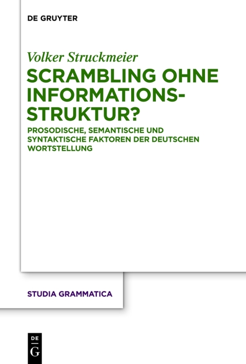 Cover image for book Scrambling ohne Informationsstruktur?