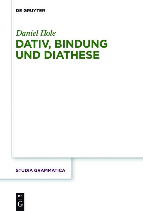 Cover image for book Dativ, Bindung und Diathese
