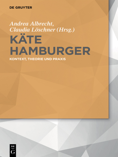 Cover image for book Käte Hamburger