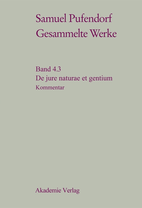 Cover image for book De jure naturae et gentium